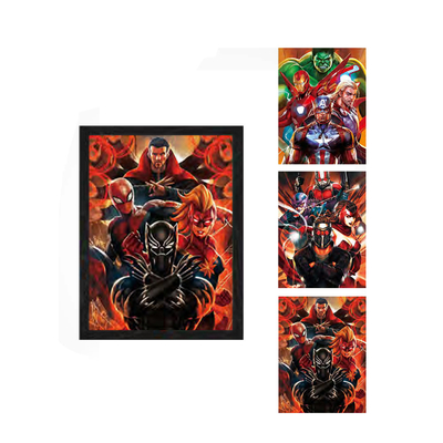 Τριδιάστατη αφίσα Marvel 3D Αινίχθητη αφίσα Τείχος διακόσμηση 3D εκτύπωση