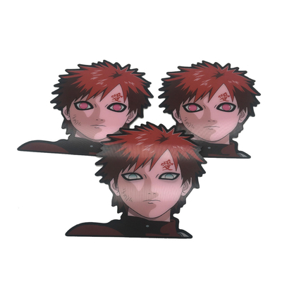 Καυτή πώληση αυτοκινήτων Ετικέτες Custom Anime 3D αλλαγή Flip motion αποτέλεσμα Τύπωση φακούς αυτοκινητό αυτοκόλλητο