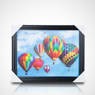 3D φακοειδής ζωγραφική αφίσα PET 30*40cm 5D φακοειδής αφίσα τίγρεις 3D ζωγραφική με μαύρο πλαίσιο για διακόσμηση σπιτιού