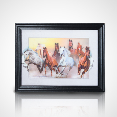 3D φακοειδής ζωγραφική αφίσα PET 30*40cm 5D φακοειδής αφίσα τίγρεις 3D ζωγραφική με μαύρο πλαίσιο για διακόσμηση σπιτιού