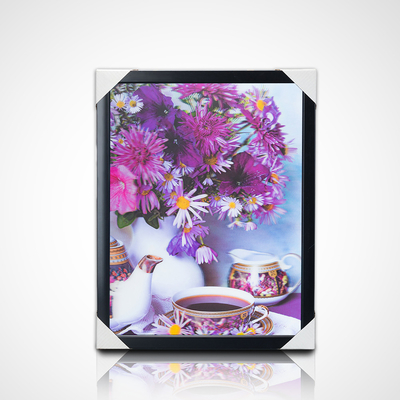 Χονδρικές τοιχογραφίες PET 40*30cm 3D 5D φακοειδή ζώα Παγκόσμια εικόνα με μαύρο πλαίσιο για διακόσμηση καθιστικού