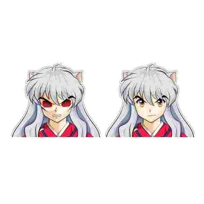 Αδιάβροχο αυτοκόλλητο anime αλλάζοντας τις γωνίες αυτοκόλλητα Iguro Obanai Demon Slayer 3D Lenticular Motion αυτοκόλλητο αυτοκινήτου