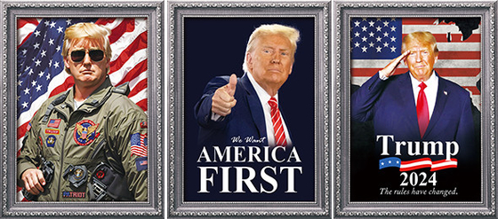 Η TRUMP σχεδιάζει εκτύπωση προσαρμοσμένης 3D PET φακούς αφίσα 3D φακούς εκτύπωση