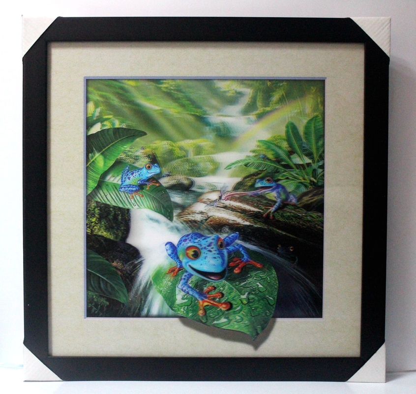 40 X 40cm 3D φακοειδής εικόνα μεγέθους / Προσαρμοσμένη φακοειδής εκτύπωση 3D αφίσα 3D φακοειδής φωτογραφία με ζώο